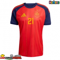 Camisa de Futebol Espanha Mikel Oyarzabal #21 Equipamento Principal Mundo 2026 Manga Curta